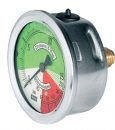 pressure gauge rear entry isometric scale bar psi
