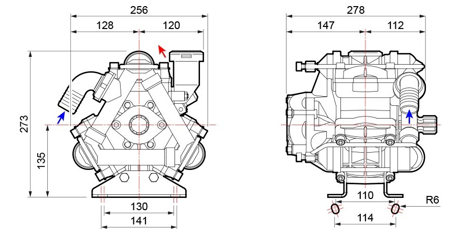 comet pump bp125k details of performances, output and weight