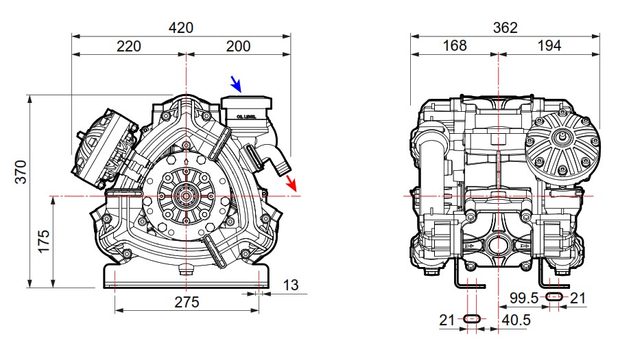 COMET BPS160 DETAILS OF DIMENSIONS