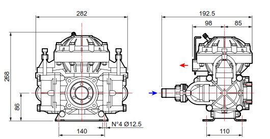 COMET P48 DETAILS OF DIMENSIONS AND WEIGHT