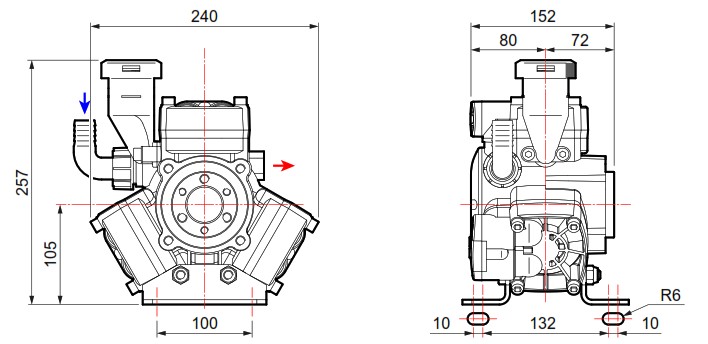COMET PUMP APS41 DETAILS OF dimensions