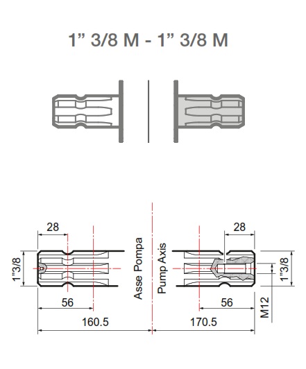 COMET PUMP BPS300 SHAFT DETAIL