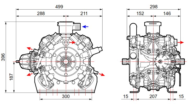 COMET PUMPS IDS1701 DETAILS OF DIMENSIONS