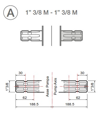 PUMP APS145 SHAFT DETAIL MM