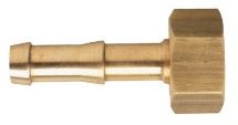 HOSE TAIL DOUBLE SHANK BRASS HEX NUT