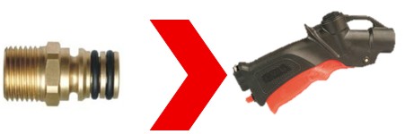 BRASS INLET OPTIONS FOR ARAG GUNS